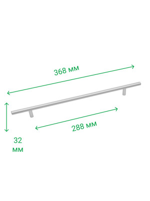 Ручка мебельная рейлинговая RE 1006/288 (Rolla) ROLLA - 2