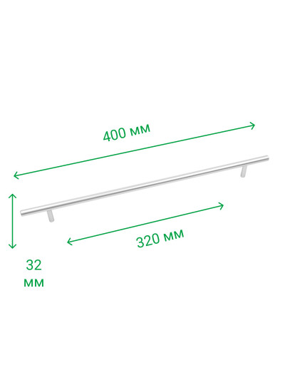Ручка мебельная рейлинговая RE 1006/320/400 (Rolla) ROLLA - 1 2