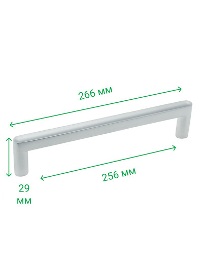 Ручка меблева рейлінгова DL 42/256 G6 IC, Матовий хром MEBTECH - 1 2