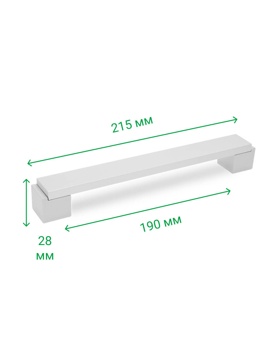 Меблева ручка скоба 402/192 алюміній MEBTECH - 2 Меблева ручка скоба 402/192 алюміній MEBTECH - 2