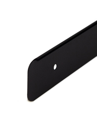 Торцева планка для стільниці 38 мм ліва R6 Чорна