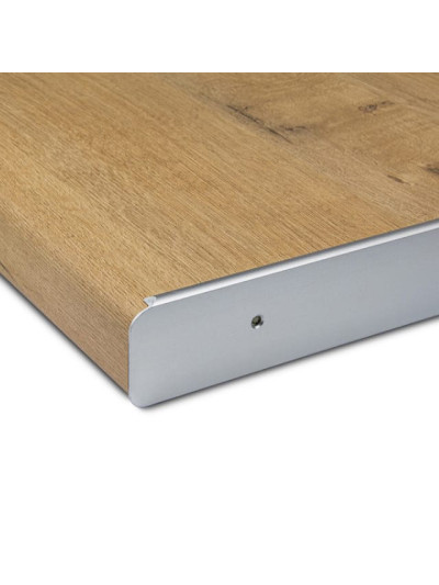 Торцева планка для стільниці L права 28мм R13 Сатин MEBTECH - 1 2