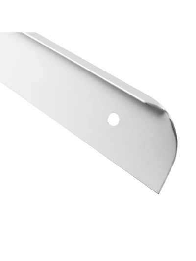 Торцевая планка для столешницы L права 28мм R13 Сатин MEBTECH - 1