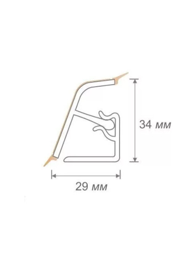 Плинтус Rehau L=4.2м 118 Планка Светлая 623158-004 2