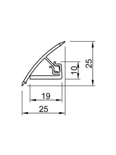 Плінтус EGGER 4100 мм Дуб Галіфакс олово H3176 ST10 2
