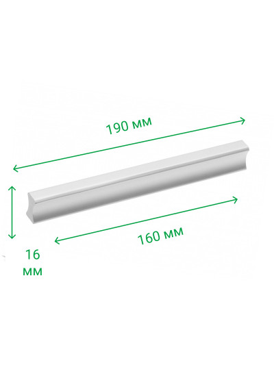 Ручка профільна UA 03/C00/160 (Rolla) Алюміній ROLLA - 1 2