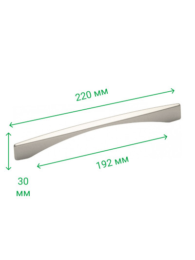 Меблева ручка скоба 192 мм LIMA Сатин 5574-02 MEBTECH - 1 2