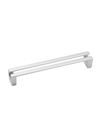 Мебельная ручка скоба 160 мм ESILA Хром Мат 5558-03 MEBTECH - 1