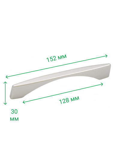 Меблева ручка скоба 128 мм LIMA Сатин 5572-02 MEBTECH - 1 2