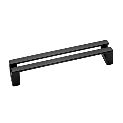 Мебельная ручка скоба 128 мм ESILA Черный Мат 5557-012 MEBTECH - 1