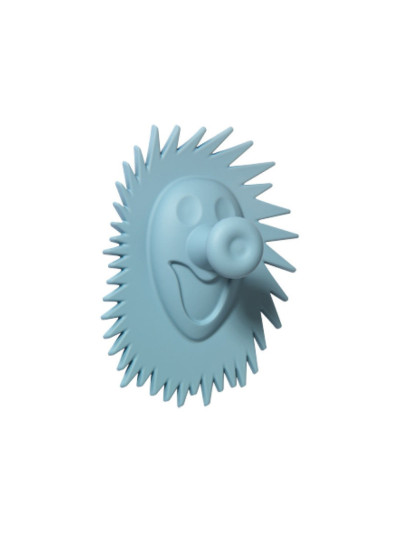 Ручка крючок для детской одежды CEBI Ежик голубой MEBTECH - 1