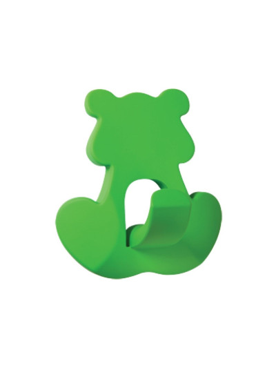 Ручка гачок для дитячого одягу CEBI Ведмедик зелений MEBTECH - 1