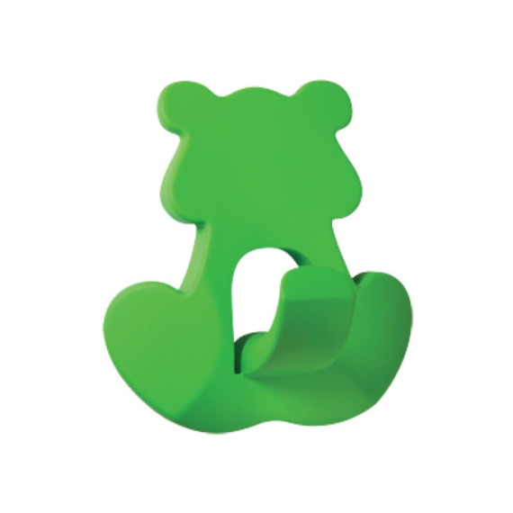 Ручка крючок для детской одежды CEBI Мишка зеленый MEBTECH - 1