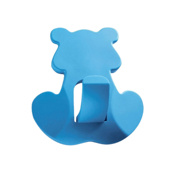 Ручка крючок для детской одежды CEBI Мишка голубой MEBTECH - 1
