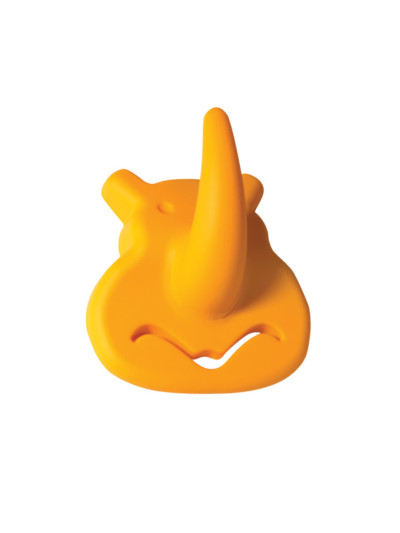 Ручка гачок для дитячого одягу CEBI Носоріг жовтий MEBTECH - 1