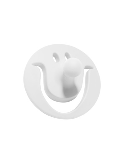 Ручка крючок для детской одежды CEBI Улыбка белая MEBTECH - 1