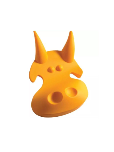 Ручка гачок для дитячого одягу CEBI Корова жовта MEBTECH - 1