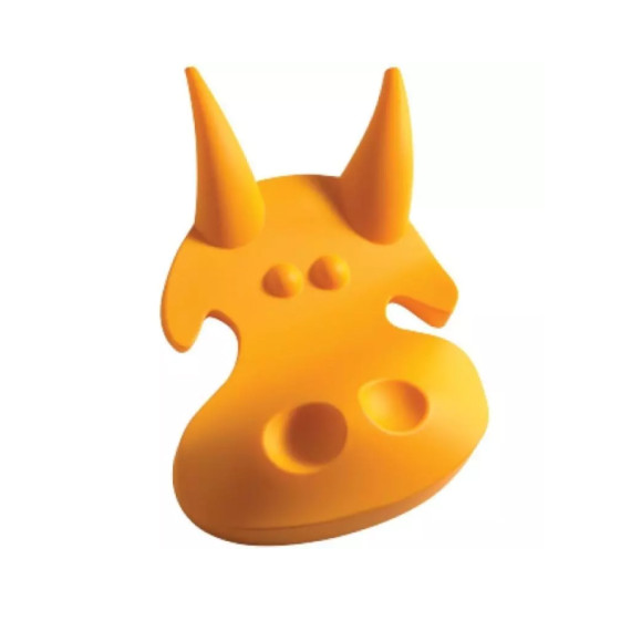 Ручка гачок для дитячого одягу CEBI Корова жовта MEBTECH - 1