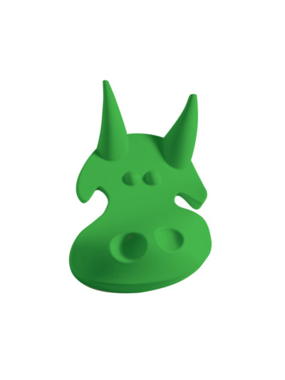 Ручка гачок для дитячого одягу CEBI Корова зелена MEBTECH - 1