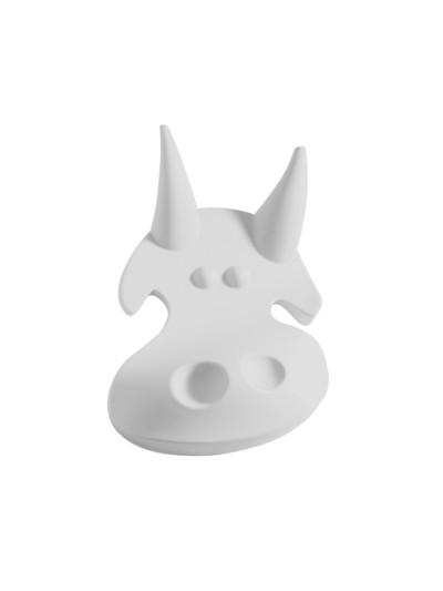 Ручка крючок для детской одежды CEBI Корова белая MEBTECH - 1