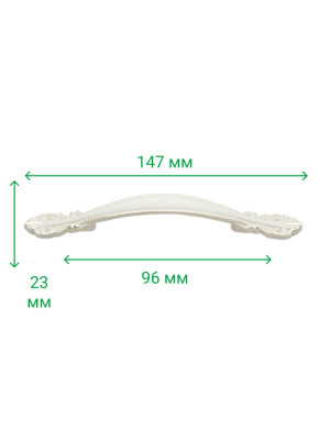 Ручка дуга меблева RO 3336 96 Біла ROLLA - 2 Ручка дуга меблева RO 3336 96 Біла ROLLA - 2