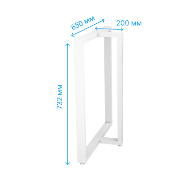 Опора для стола Loft Di Ferro RIBELLE WT 732х650х200 Белого DI FERRO - 2