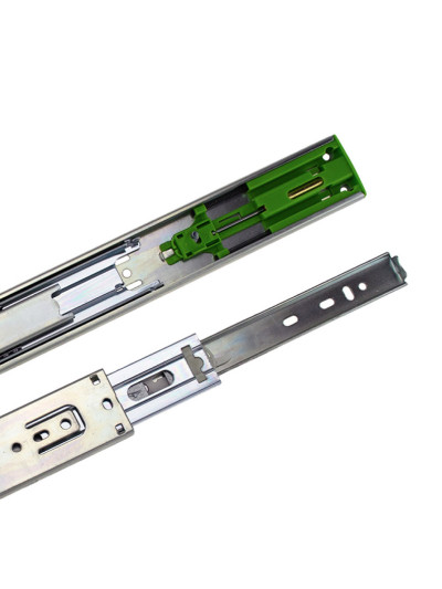 Направляющая шариковая телескопическая L-600 мм Н-45 с доводчиком ПремиумЛайн MEBTECH - 1 2