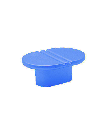 Ручка кнопка меблева 412.035 (ПФ 29 блакитна) MEBTECH - 1