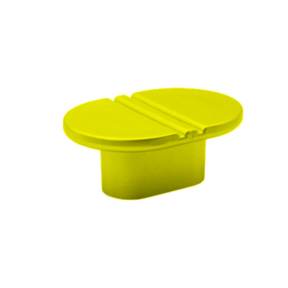 Ручка кнопка мебельная 412.035 (ПФ 28 желтый) MEBTECH - 1