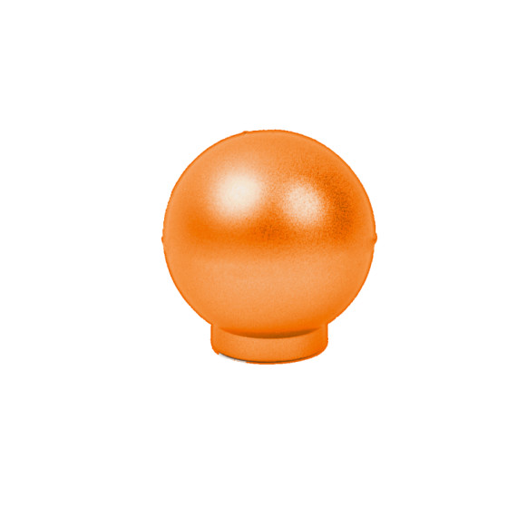 Ручка кнопка мебельная пластик оранжевый 412.001 MEBTECH - 1