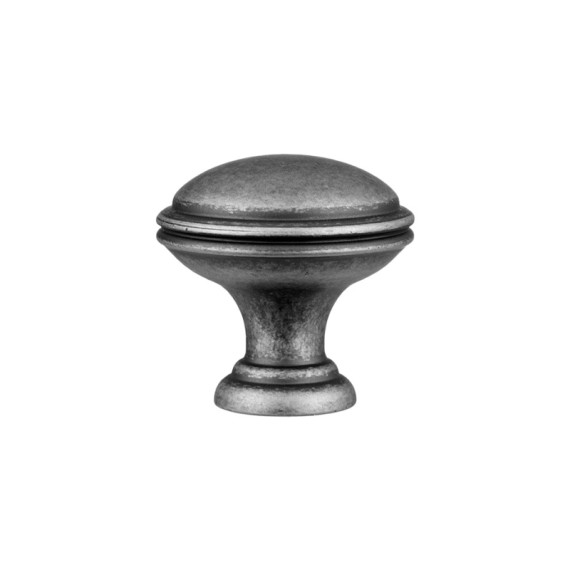 Ручка кнопка мебельная GR49-G0031 античное серебро MEBTECH - 1