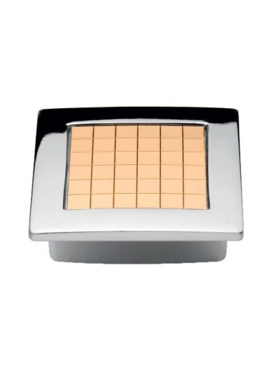 Ручка кнопка меблева 32мм MADRID Хром-Золото 5323-06/01 MEBTECH - 1