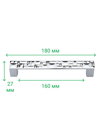 Ручка скоба декоративная RO 257.160 SC ROLLA - 1 2