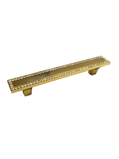 Ручка с камнями мебельная RO 8508/96 GP ROLLA - 1 2