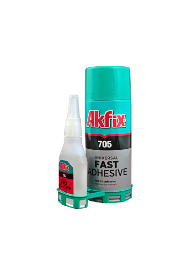 Клей с активатором для быстрого склеивания Akfix 705 200+50 гр AKFIX - 1