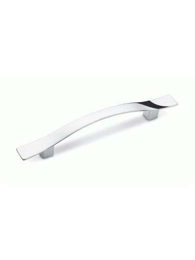 Ручка для меблів скоба UN 0604 96 Хром ROLLA - 1