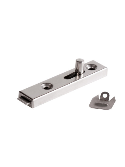 Шпінгалет меблевий металевий + планка MEBTECH - 1