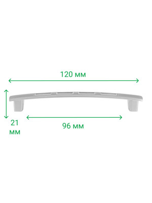 Ручка для мебели скоба RR 0808 L 96 Алюминий ROLLA - 3 Ручка для мебели скоба RR 0808 L 96 Алюминий ROLLA - 3