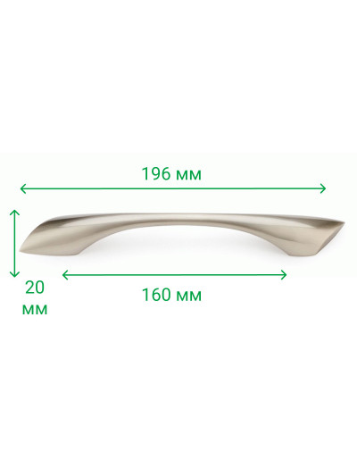 Ручка для меблів скоба D 718 160, хром ROLLA - 1 2