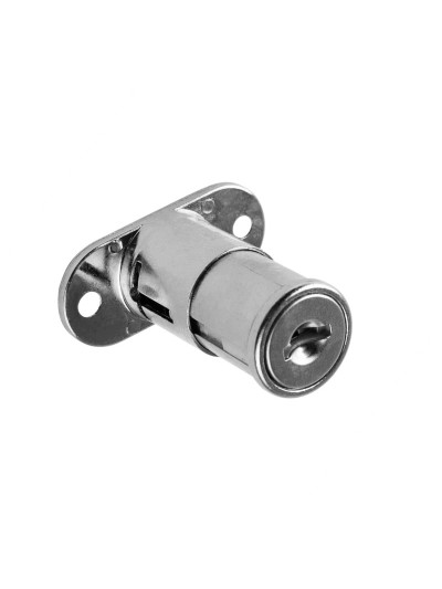 Замок для розсувних дверей натискний KL-105 хром ROLLA - 1 2