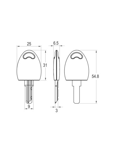 Мастер ключ для замков MASTER Muller CL MEBTECH - 1 2