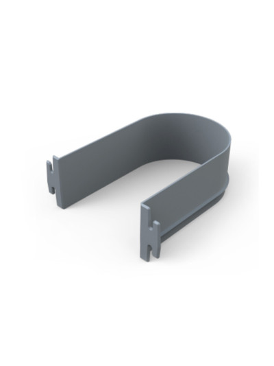 Пластиковий обмежувач для сифону MESAN 160 мм, Сірий U-подібний MESAN - 1