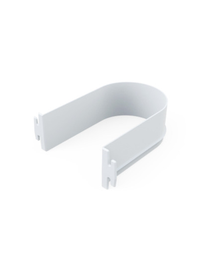 Пластиковий обмежувач для сифону MESAN 160 мм, Білий U-подібний MESAN - 1