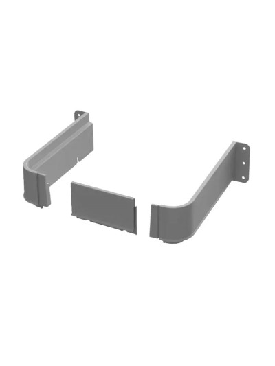 Пластиковий обмежувач для сифону MESAN 200 мм, Сірий П-подібний MESAN - 1