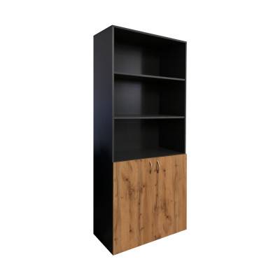 Шкаф для документов 800х2000х380 Графит MEBTECH - 3