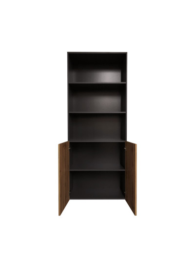 Шафа для документів 800х2000х380 Графіт MEBTECH - 1 2