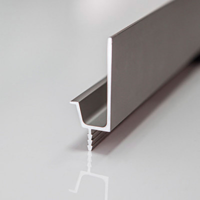 Профиль-ручка алюминиевый VR-1, 3м (фактура сатин, матовая бархатная поверхность)  - 2