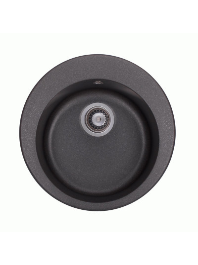 Мийка кухонна врізна Granado Vitoria black shine (D 510mm)  - 1