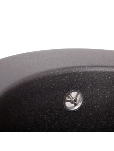 Мойка кухонная врезная Granado Vitoria black shine (D 510mm)  - 1 2