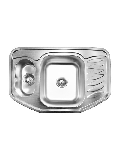 Мийка кухонна врізна Платінум 7851 D декор 180/0,8  - 1